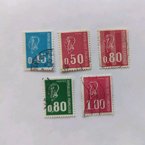 French stamps values - french, 5
