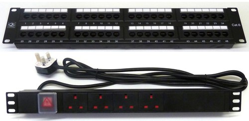 Cat6 port patch panel - cat6, 48
