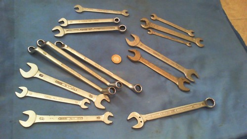 Vintage spanners metric - vintage,