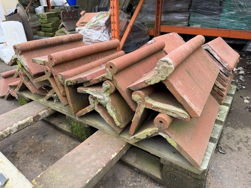 Roll top ridge tiles - top,