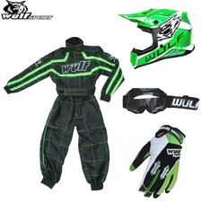 Wulfsport Kids AIR-X OFF ROAD Motocross Helmet Gloves Goggle Motorbike Race Suit