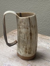 Medium Ox Horn Beer Tankard Soldiers Mead Mug Cup | Viking Drinking Horn Mug Cup