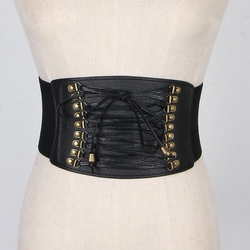 Vintage leather waist - leather, belt