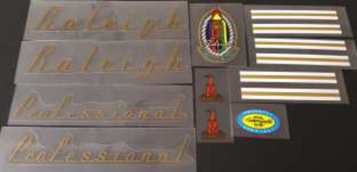 Raleigh professional decal set - raleigh,