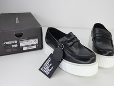 Underground Platform Shoes Wulfrun Creepers Flatform Double White Sole Black  2