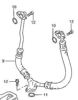 Engine oil lines ring - engine, seals