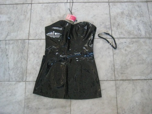 New black pvc stripper - new, dress
