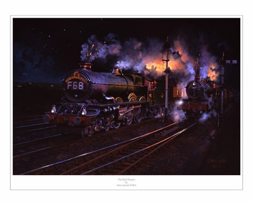 Gwr king class the red - class, dragon