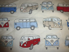 FRYETTS  CAMPER VAN COTTON FABRIC REMNANT EXTRA WIDE