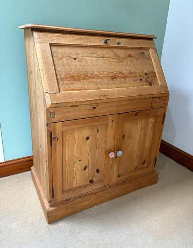 Antique pine drop front - pine, drop-front