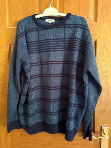 Men navy blue crew neck - men's,