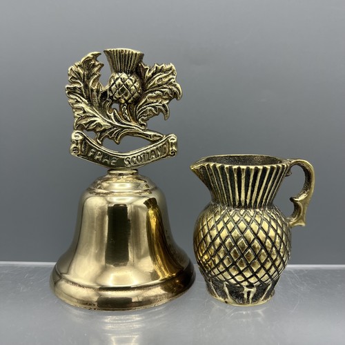 Vintage brass heavy small jug - vintage,