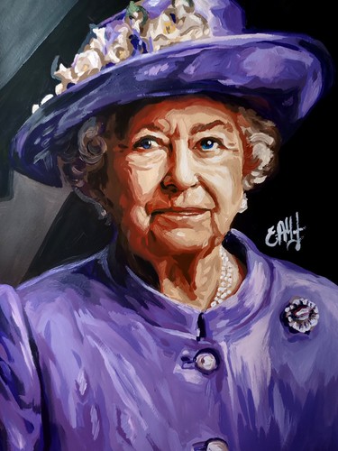 Portrait queen elizabeth - portrait,