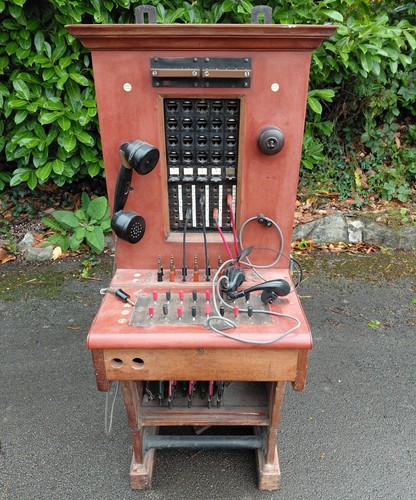 Vintage telephone switchboard - telephone,