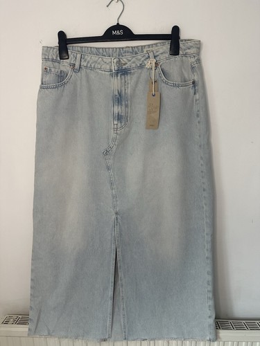 Bnwt light wash denim - denim, maxi