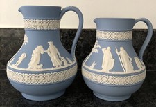 Wedgwood Blue Jasper ware 2 Jugs Excellent Condition!