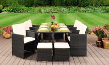CUBE RATTAN GARDEN FURNITURE