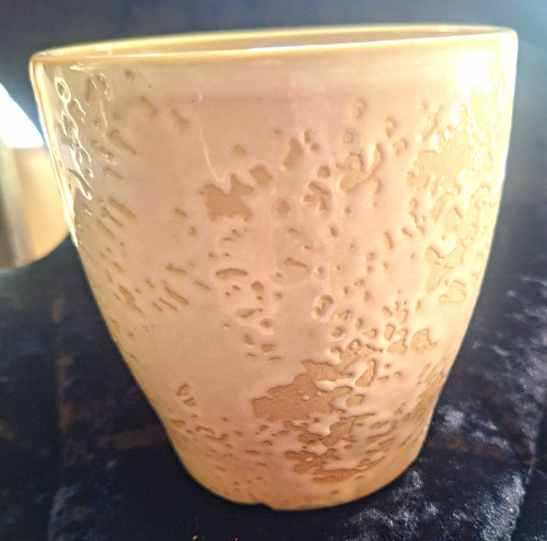 Small beige glazed ceramic - beige,