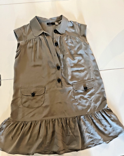 Vintage eighties grey - , silk