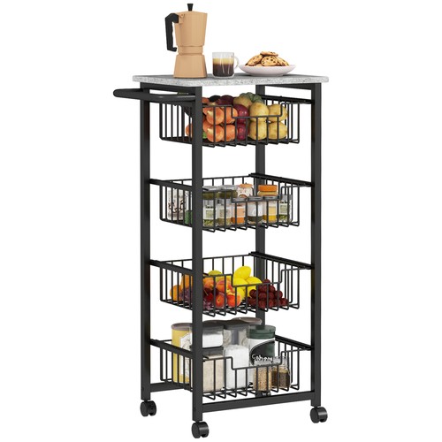 Homcom tier kitchen island - homcom,