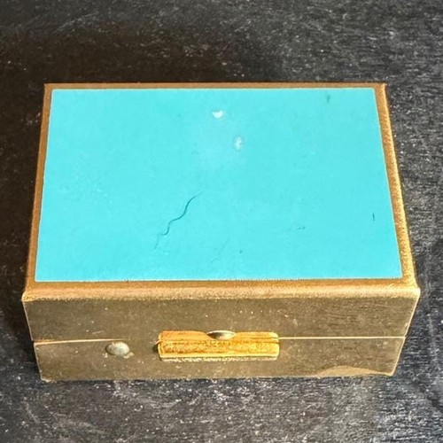 Vintage gold tone turquoise - gold,