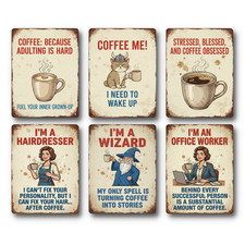 Funny Coffee Signs Metal