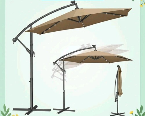 Cantilever garden parasol - 3m,