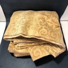 Gold Damask Curtain Single