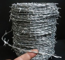 Galvanised Steel Barbed Wire