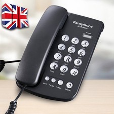 Corded Landline Telephone Desk House Phones with Large Buttons Phone for Home UK