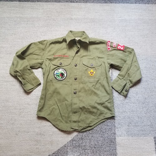 Vintage boy scout shirt viking - vintage,