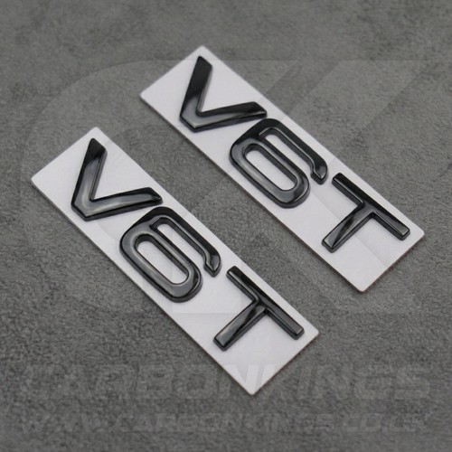 Gloss black v6t side wing - 2x,