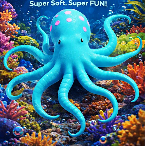 Ktl jumbo squishy octopus - jumbo,