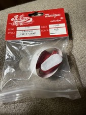 Monique Collection Crossed Ankle Strap Dolls Shoes in red VINTAGE