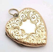 Antique Heart Locket Gold