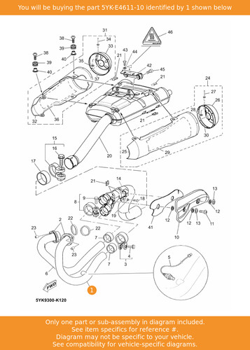 Yamaha pipe exhaust 1 - pipe,,