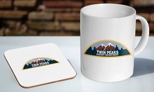 Twin Peaks Sheriff Department Tea - Coffee Ceramic Mug Coaster Gift Set
