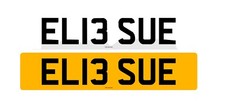 private registration plate EL13 SUE
