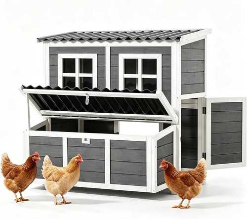 Wooden hen coop 102cm - fits, 4-6