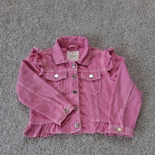 Next girls pink frilly - pink, denim