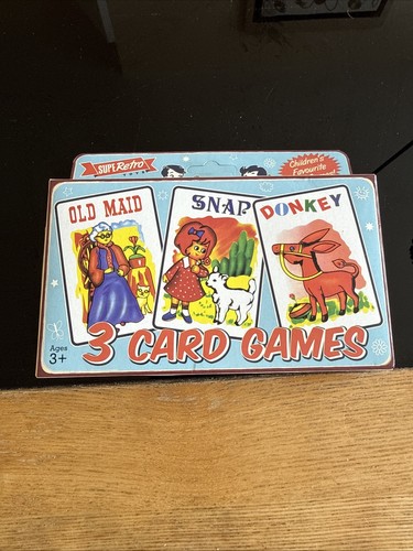 Retro family card games - card, set