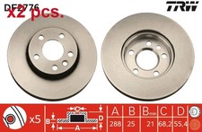 X2 PCS FRONT BRAKE DISC ROTOS