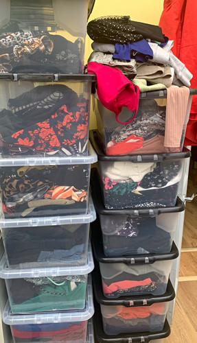Mixed clothing grab a - clothing.,
