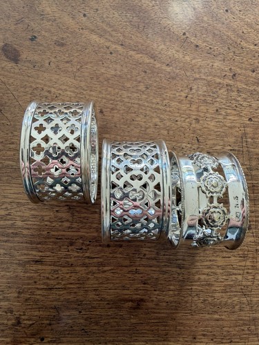 Three silver plated vintage - three,
