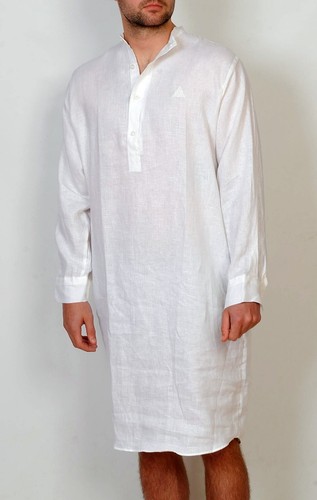 Mens irish linen nightshirt - irish,