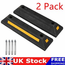 Heavy Duty Parking Wheel Stopper Garage Stop Assist Rubber Block Car Van Truck