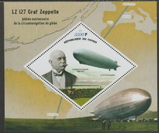 709669 - AIRCRAFT - GRAF ZEPPELIN - perf sheet containing one DIAMOND  value mnh