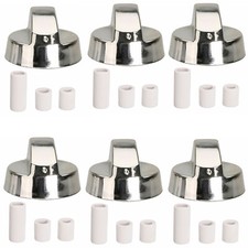 Silver Oven Hob Knob Gas