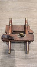 Antique Plough Plane Rare Woodwork Tool Vintage Brass Wood J E Dunkley