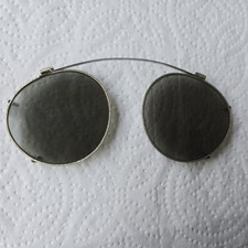 Vintage Retro glass clip on sun shades from the 1960s Flexible fit 